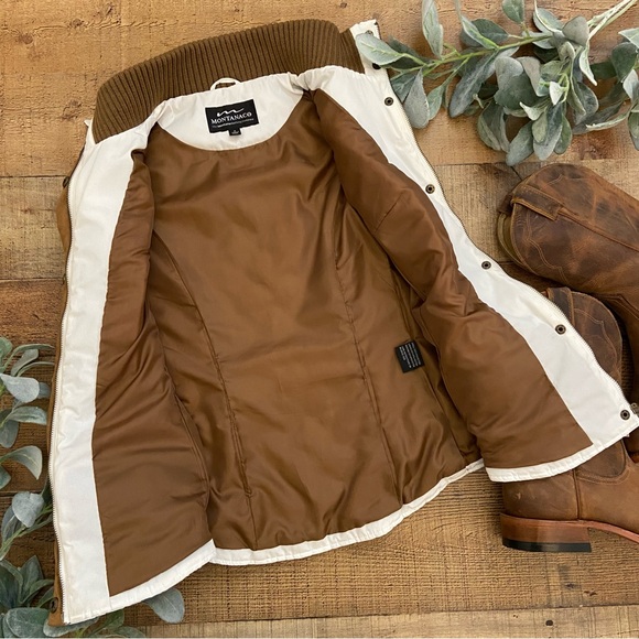 Western Quilted Zip Up Vest Outdoors Mountains Zippered Pockets - Picture 5 of 14